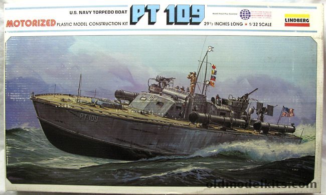 Lindberg 1/32 PT-109 Torpedo Boat For R/C, 812 plastic model kit